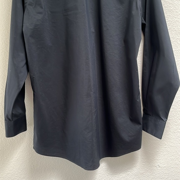 Van Heusen Extreme Black Regular Fit Long Sleeve Dress Shirt, Size Small 32/33 - Picture 8 of 14